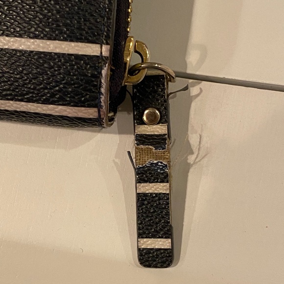 Kate Spade Navy Blue/White stripe wallet - Picture 3 of 7